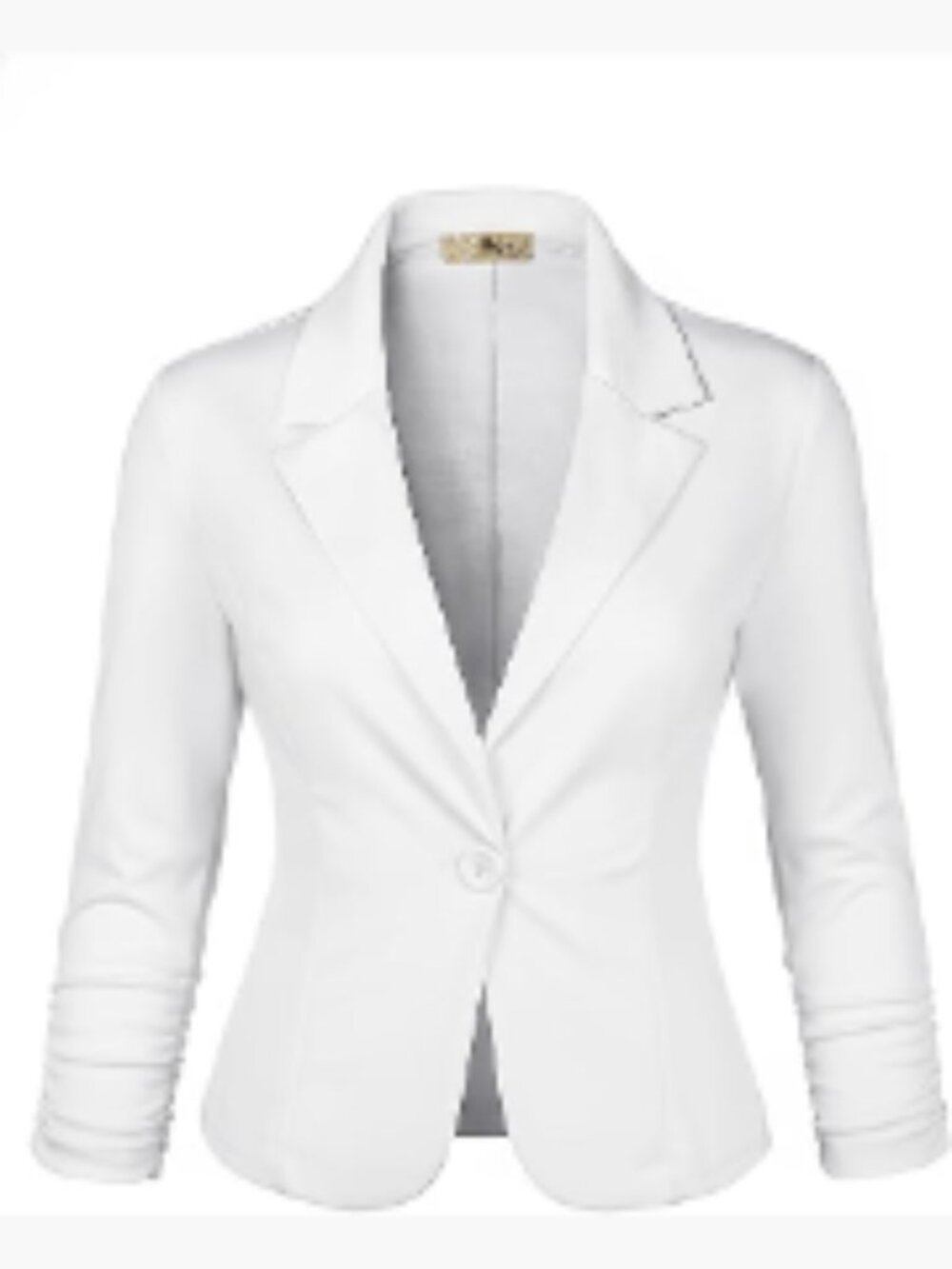 Lightweight Stretch Ponte Blazer Jacket for Work Office Casual